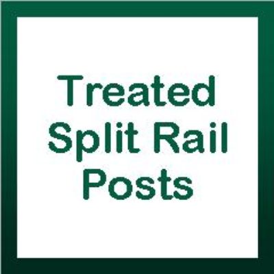 Treated Split Rail Posts