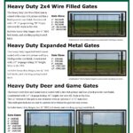 Heavy Duty Deer and Game Gate with Man Door